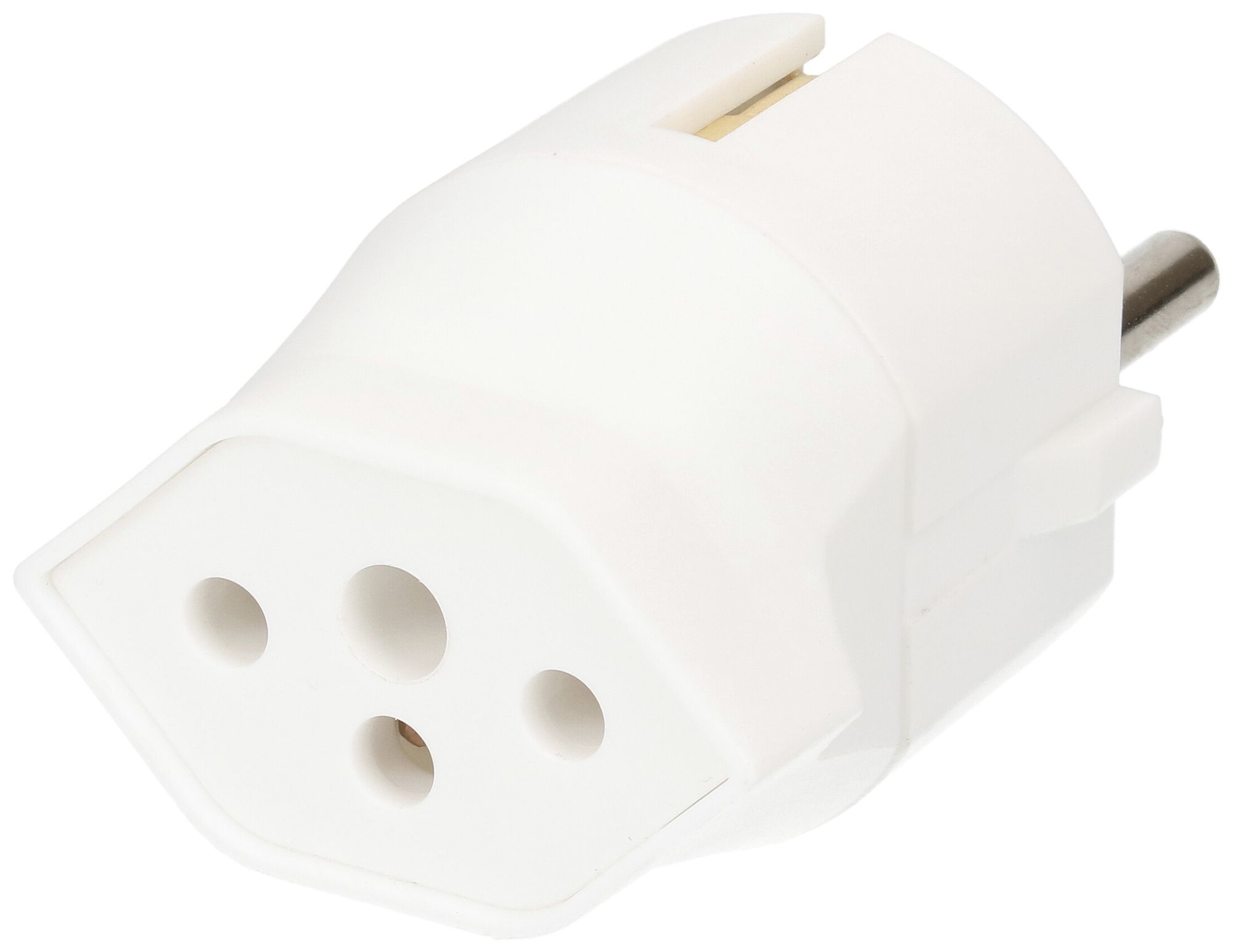 Adaptateur fixe MAX HAURI Shuko/T13 3L 250V 10A 2300W blanc