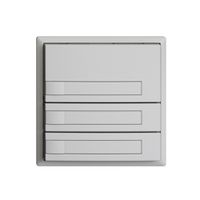 Pulsante KNX RGB EDUE, 250mW, s.LED, c.inserto carta, 3×pulsante, 1×tasto, grc