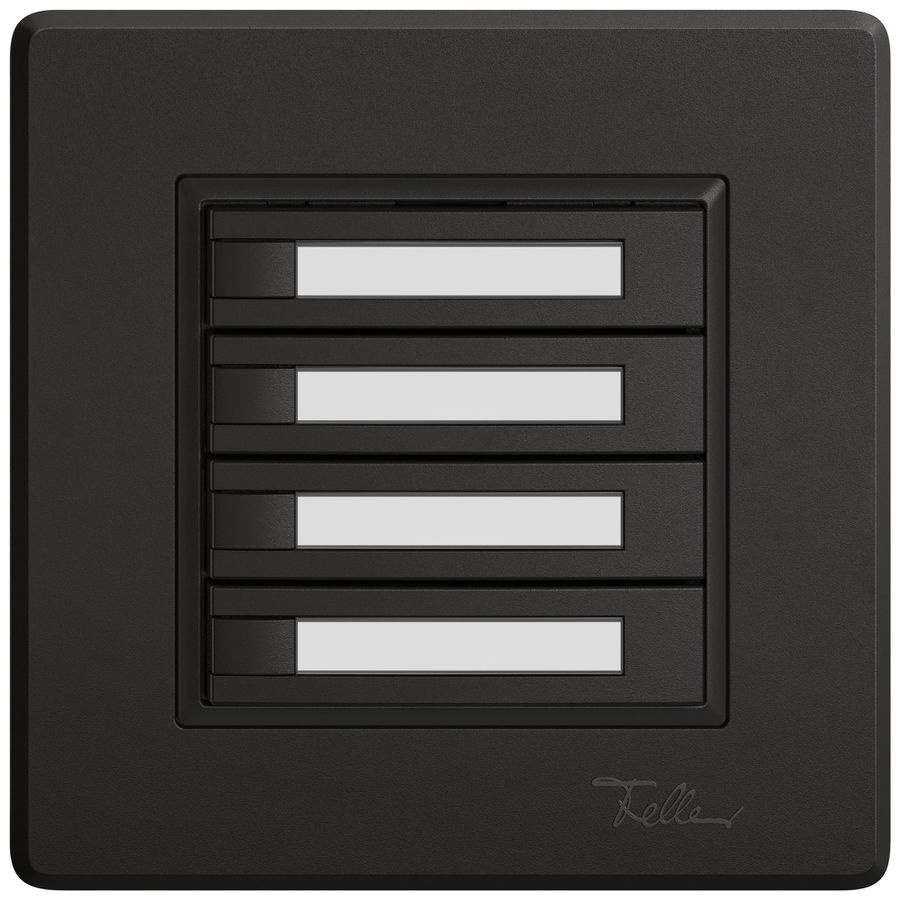 UP-Universaltaster EDIZIO.liv UNI SNAPFIX® o.LED 4× 1-Tbed.Pap.sz