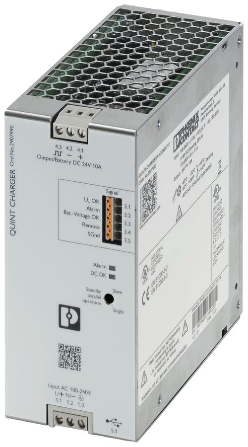 Caricabatteria PX QUINT4-CHARGER/1AC/24DC/10