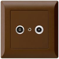 UP-Antennendose kallysto.line R/TV 10.5dB 2GHz braun