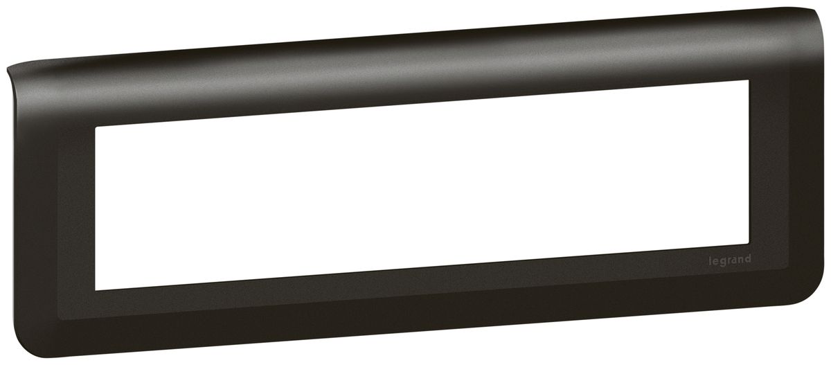 Abdeckrahmen MOS 1×8 Module horizontal schwarz matt