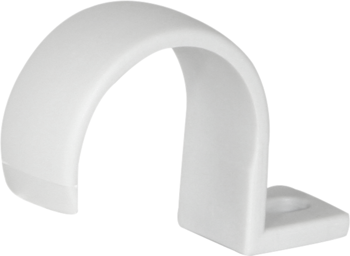 Bride Kunststoff einlappig Schraubloch Ø32mm grau