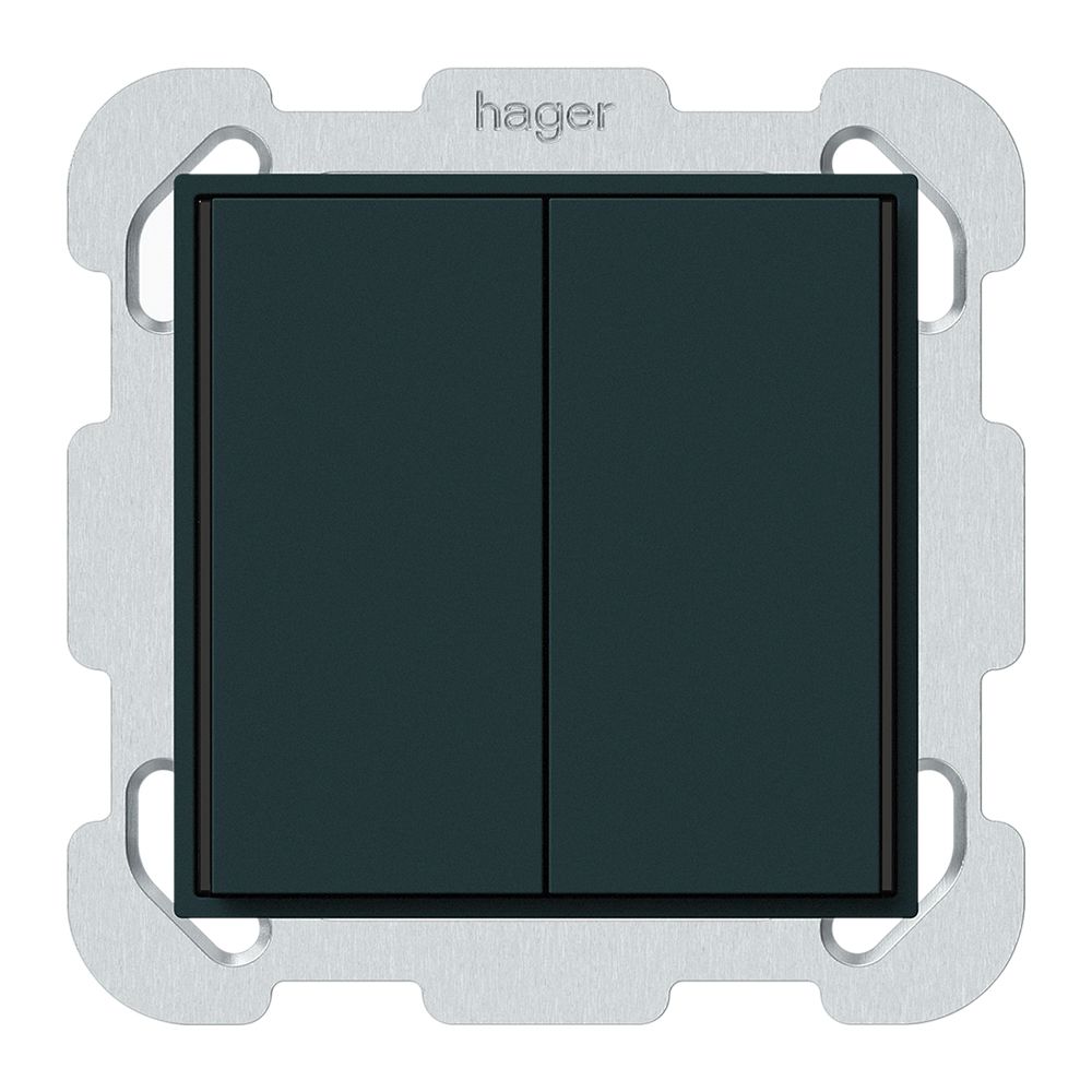 Poussoir KNX ENC KAL 2×touches 4×points actionnables LED noir