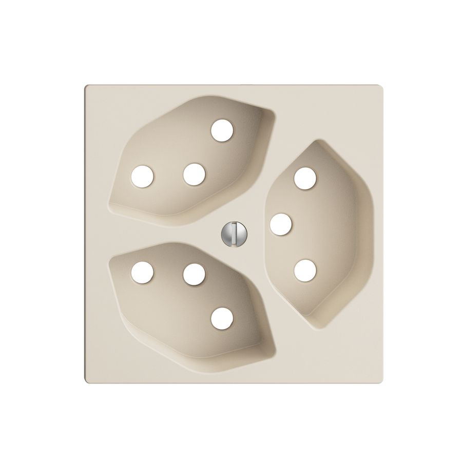 Frontplatte EDIZIOdue 3×T13 crema