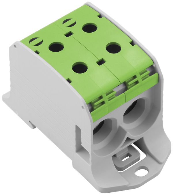 Verteilerblock WM WPD 231 1P 232A 2×Eing 2×Ausg 10…95mm² 10…95mm²