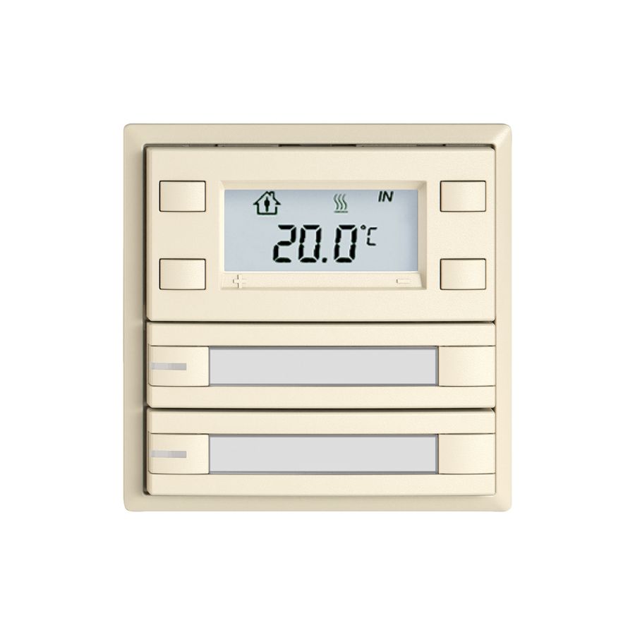 RTH-Taster EDIZIO.liv SNAPFIX® m.RGB-LED Pap.2×Taste 2-Tbed.cr