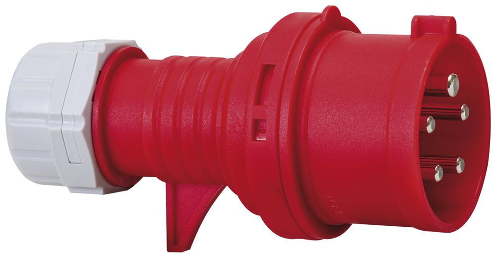 Phasenwender-Stecker Brennenstuhl CEE 16A 3L+N+PE 400V 6h rot Ø70×150mm IP44