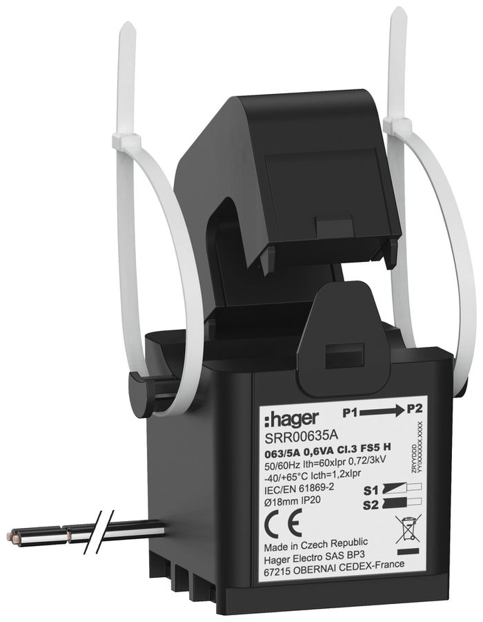 Convertisseur de courant Hager SRR00635A SC1 63A/5A classe 3