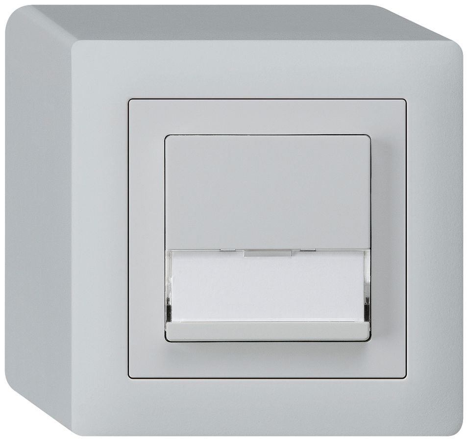 AP-Sonnerietaster kallysto hellgrau A/1L mit Namensschild 37×15mm