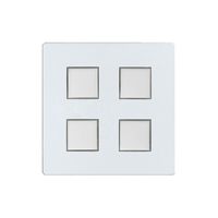 Kit de recouvr. EDIZIOdue elegance pour poussoir quadruple perle