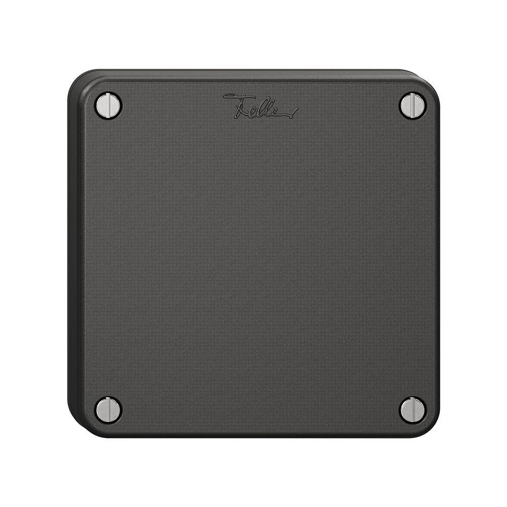 Blinddeckel NEVO, mit schwarzer Dichtung, schwarz