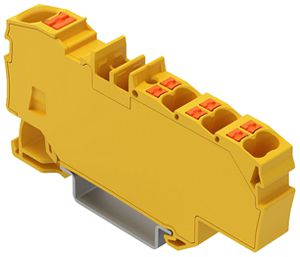 Borne de passage WAGO Contact TOPJOB S 1×6/6×1.5mm² Ex e II jaune