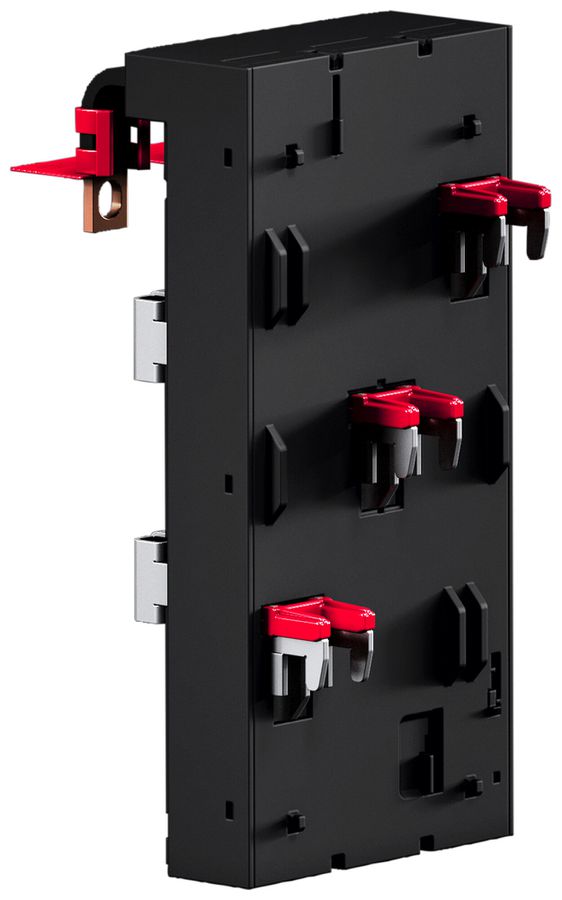 Adaptateur pour barre collectrice RiLineX RX 9360.612 2×barre profil.à vis 250A