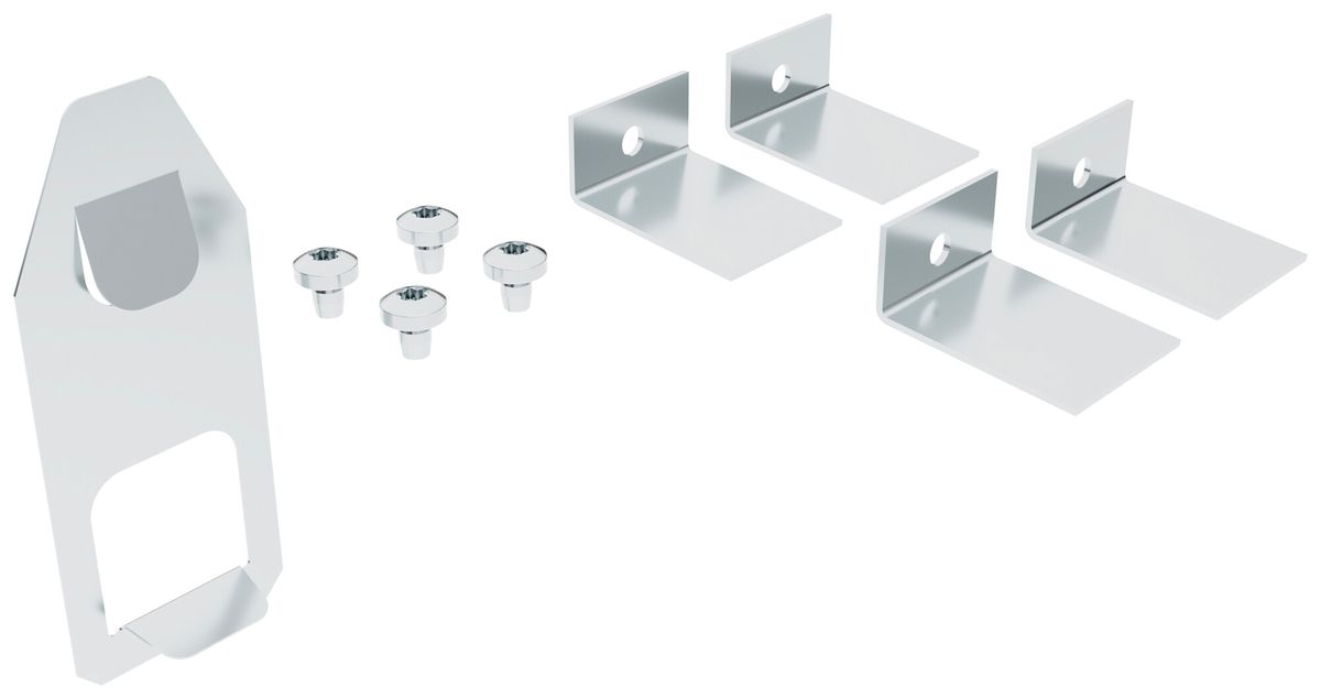 Kit di montaggio Sylvania OFFICELYTE acciaio grigio 4×staffe 4×viti