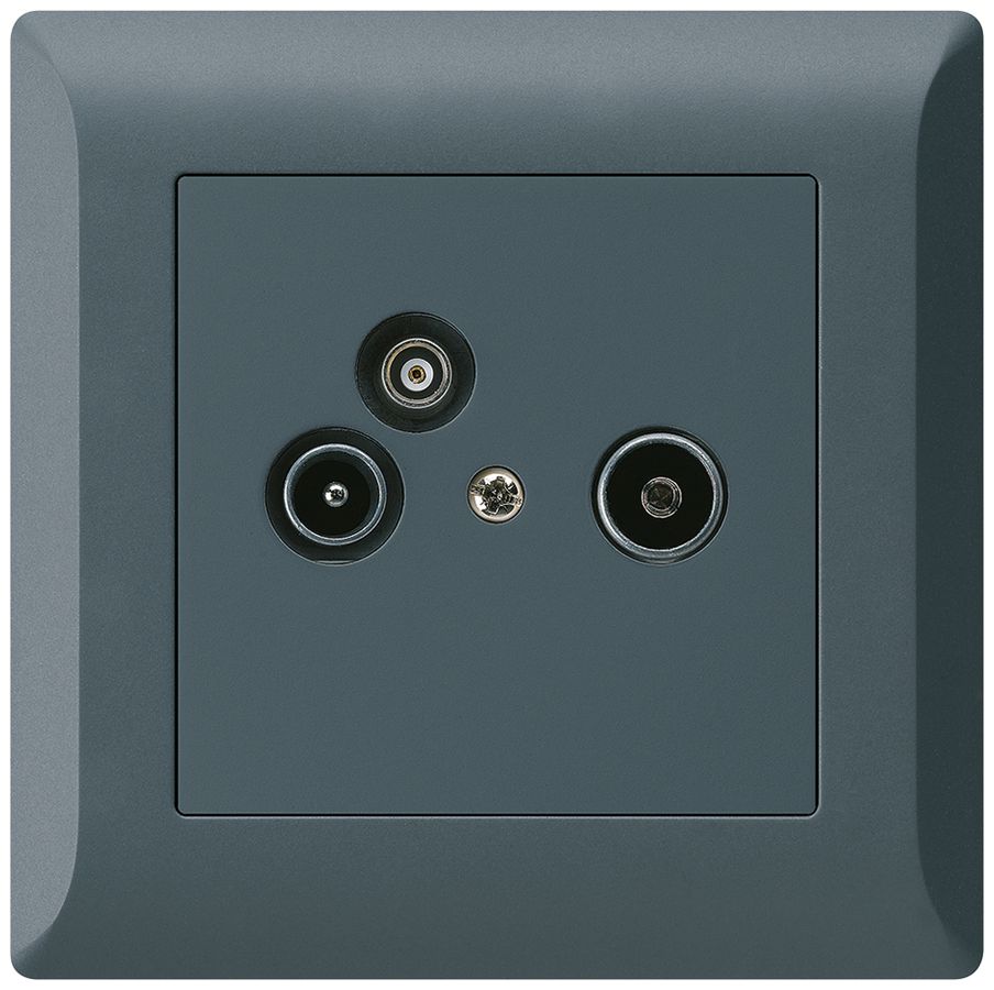 UP-Antennendose R/TV-Daten kallysto.line 2GHz 10.5db anthrazit