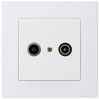 UP-Antennendose kallysto.pro R/TV 23dB Durchgangsdose weiss