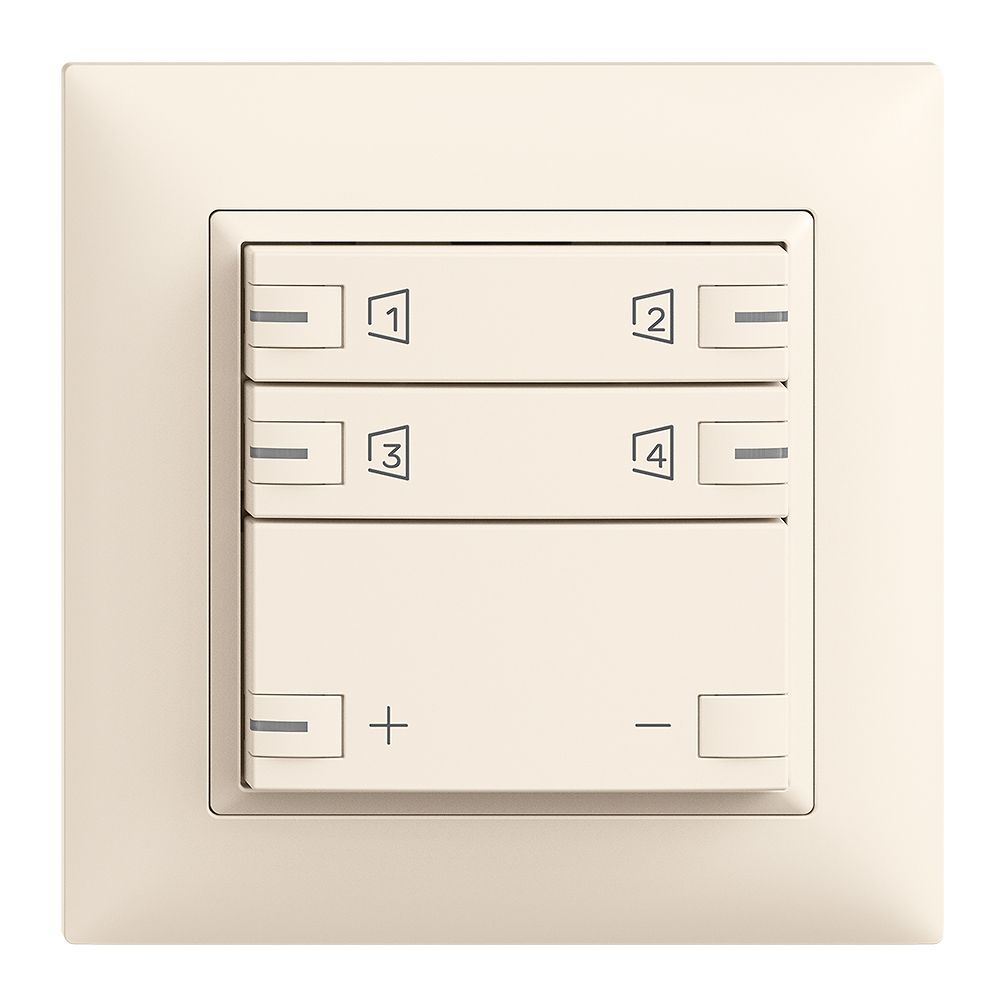 Kit de montage ENC Edue zeptrionAIR, WLAN variateur LED-RGB, 2×touche, 2×comm.cr