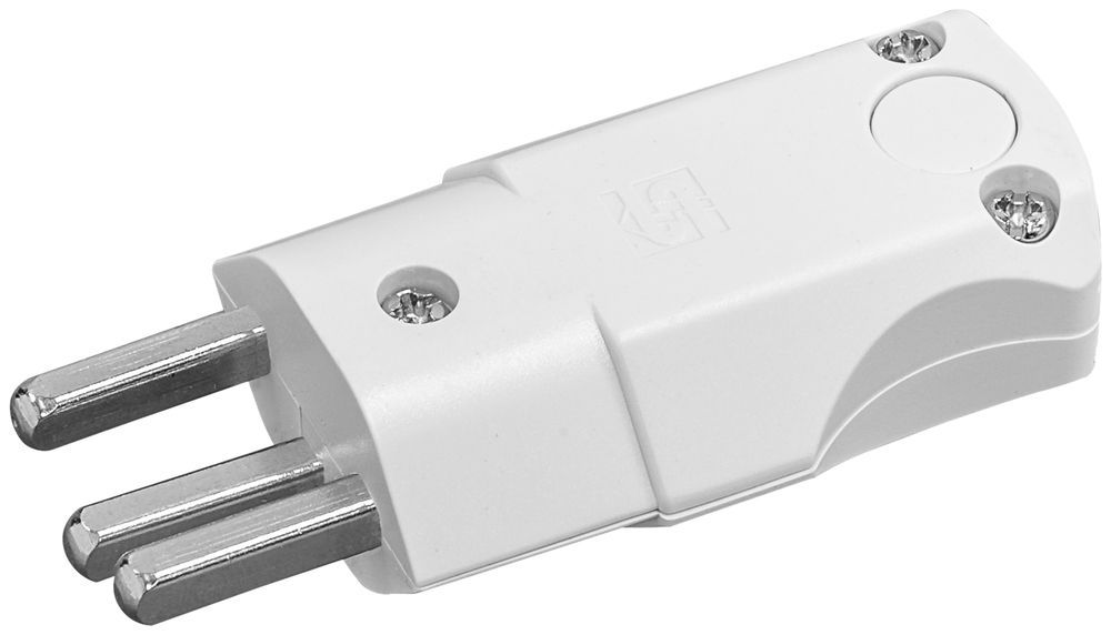 Fiche mobile angulaire Steffen STEKO MID T23 blanc 10A 250VAC