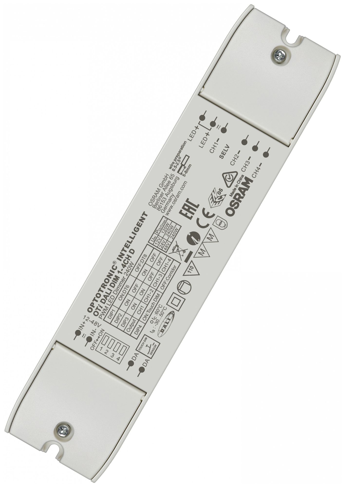 Convertitore LED Osram OTi DALI DIM 1-4CH D
