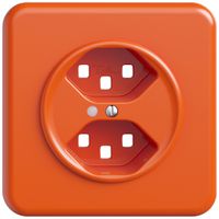 UP-Montageset STANDARDdue SNAPFIX® für 2×T23 mit Frontlinse or