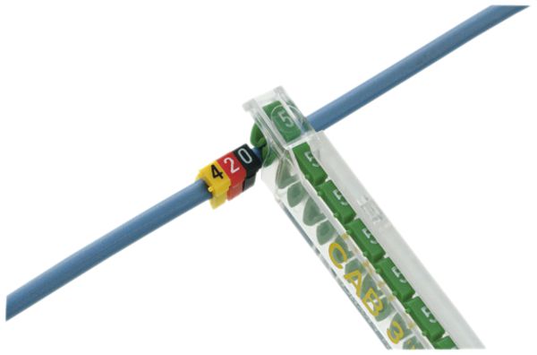 Bague-repère Legrand CAB 3, pour 1.5…2.5mm² impression: '3', orange