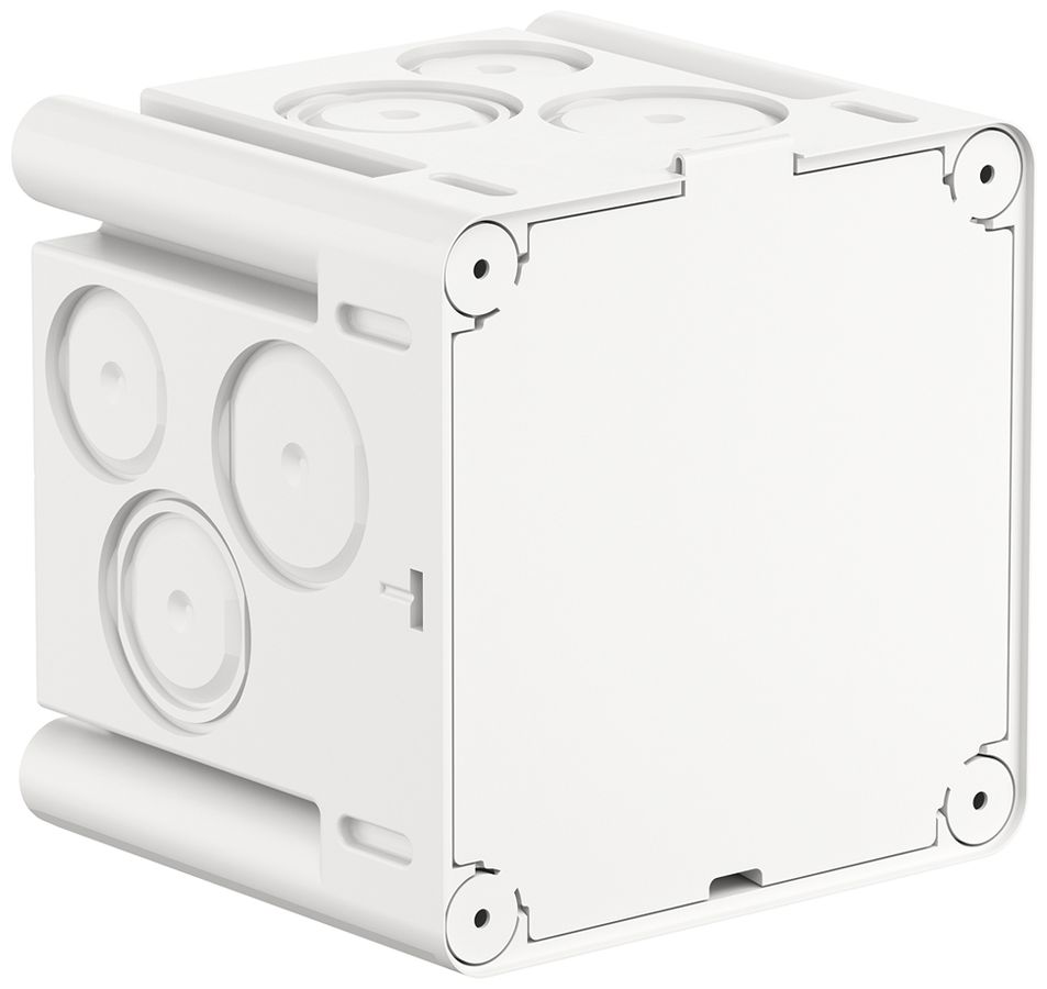 Einlasskasten AGRO 1×1 mit Schutzdeckel M20/25 77×77×70mm weiss