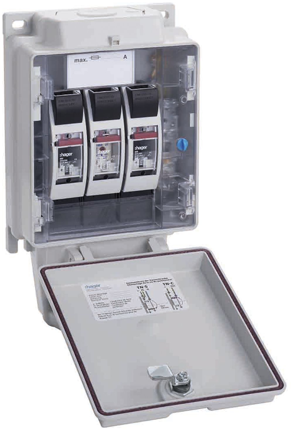 Coffret d'abonnés weber.hse160 160A ent.prismes sort.brides A8 EER51+FEM4 Cu/Al