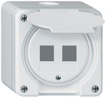 AP-Montageset robusto HMS IP55 weiss für 2×Modul