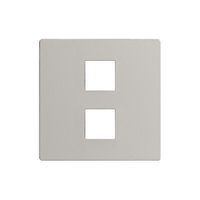 Frontplatte EDIZIOdue elegance für 2×Taster stone