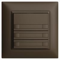 UP-KNX-Taster RGB EDUE FMI, 250mW, o.LED, m.Papier, 3×Taste, 2×Tastenb., cof