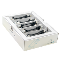 SLIM Patchkabel: 10cm, schwarz, 50-Pack Cat.6A, U/FTP, LSOH, Klinke unbrechbar