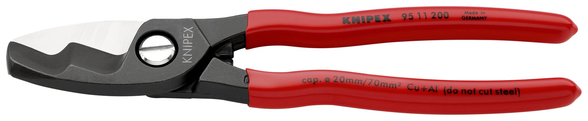 Cesoia per cavi KNIPEX StepCut® 200mm 70mm²/Ø20mm