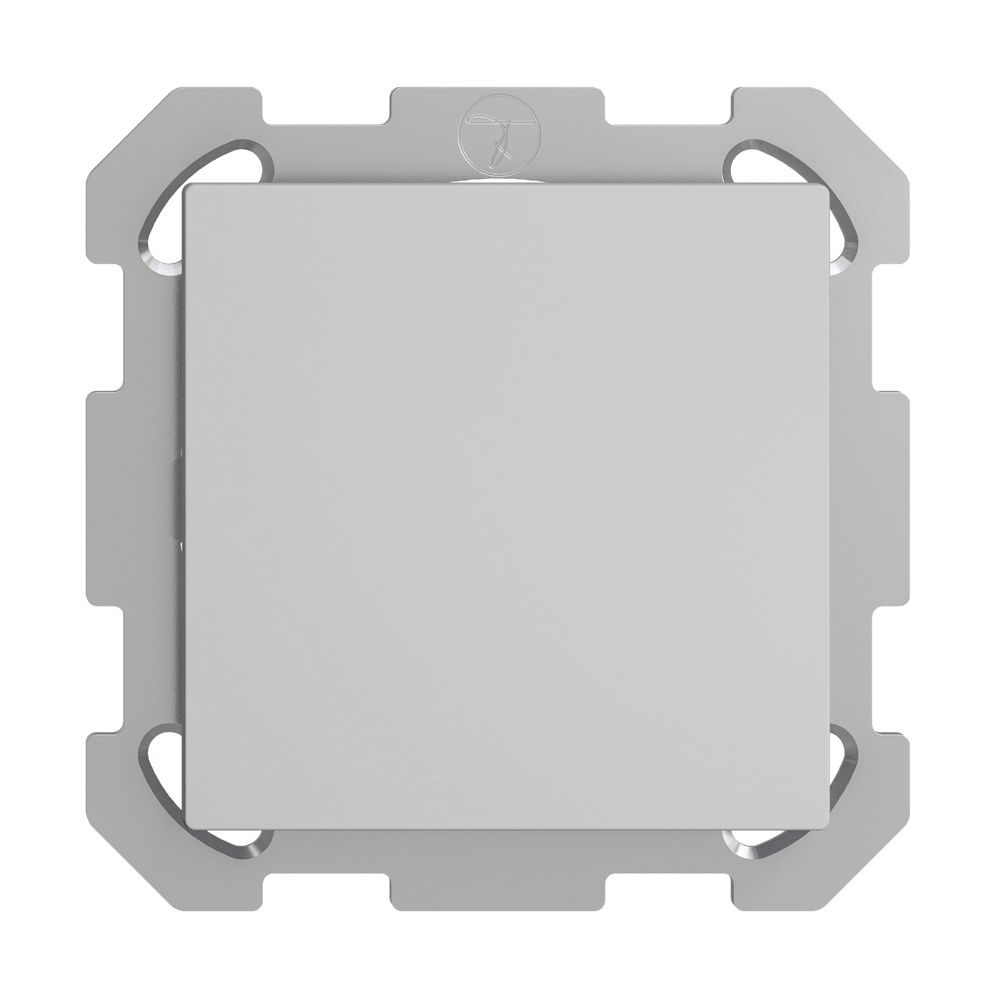 UP-Blindabdeckung EDIZIOdue hellgrau, ohne Zentrumsschraube