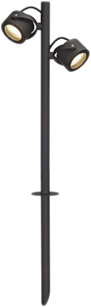 Spiessleuchte SLV SITRA 360, 2×GX53 9W IP44 anthrazit