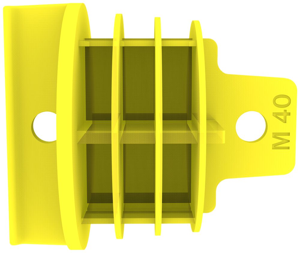 Bouchon d'étanchéité Spotbox M40 jaune