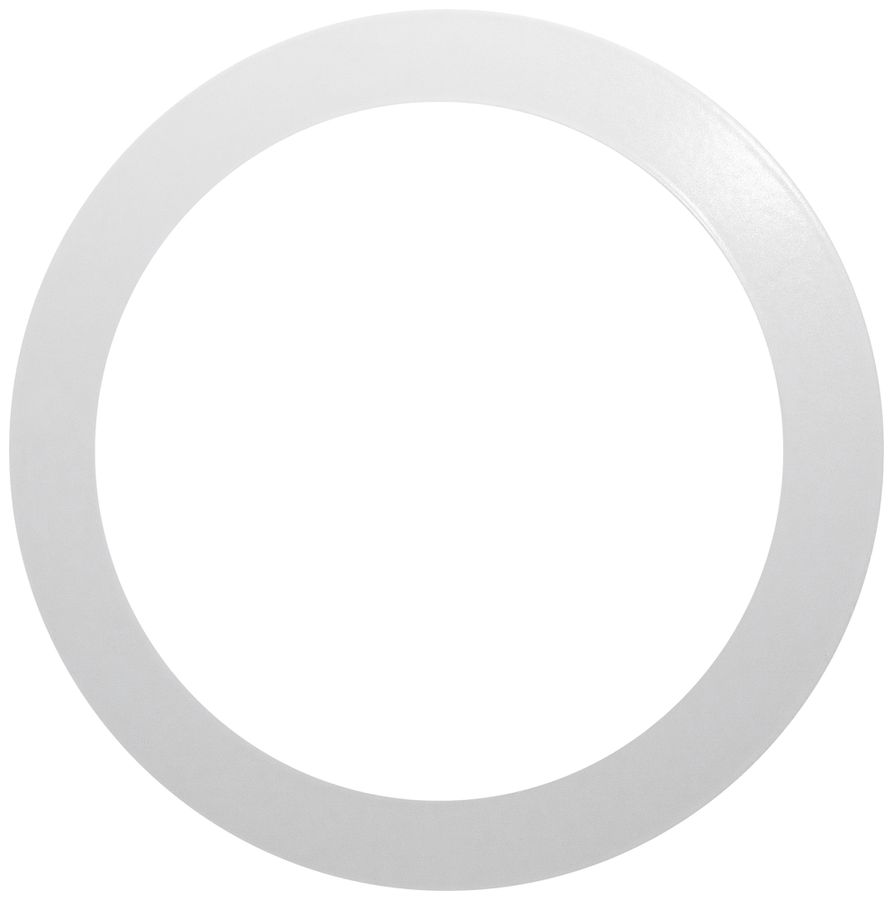 Bague de recouvrement DOTLUX CIRCLEugr acier Ø130×1mm blanc