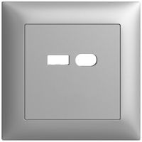 Kit di montaggio INC Feller EDIZIOdue per presa USB 18W tipo A + tipo C silver