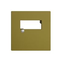 Plaque frontale 2×RJ45 EDIZIOdue olive R&M swissline