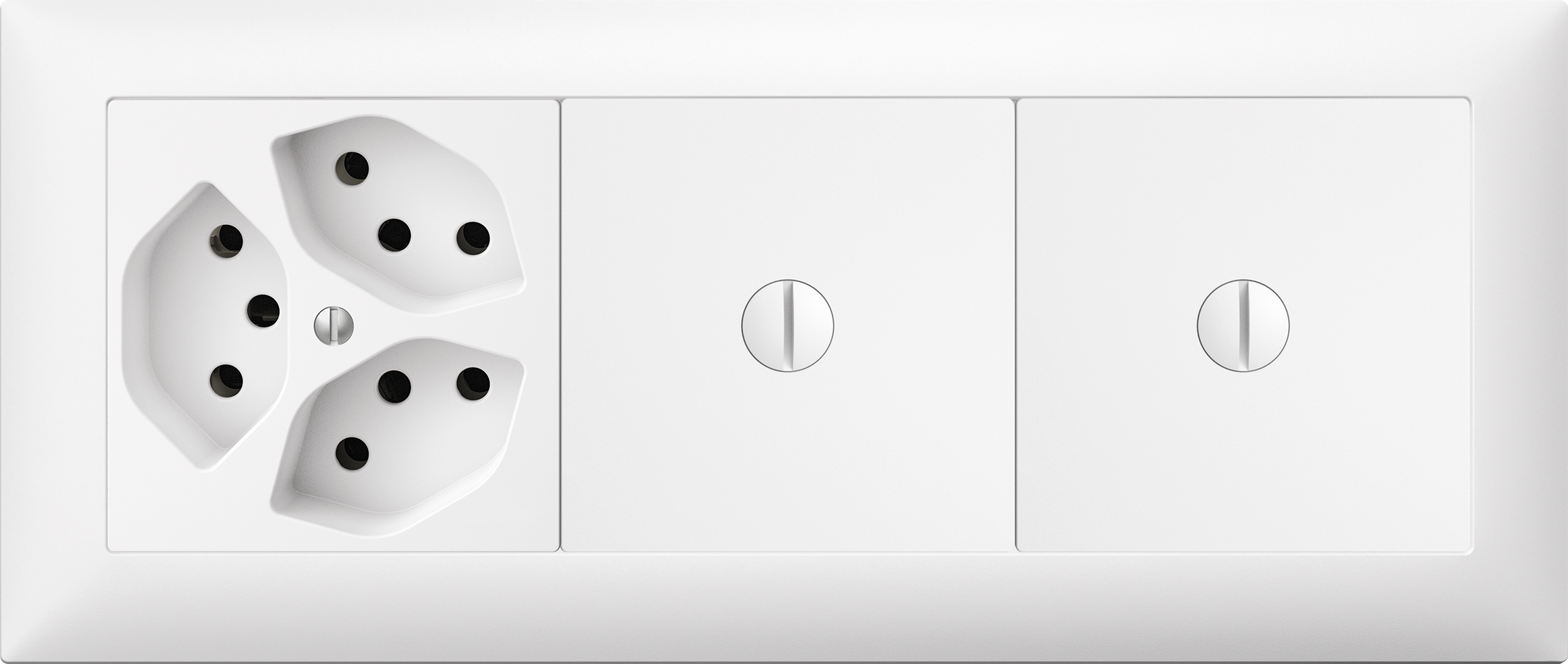 UP-Kombination EDUE 1×3, 3xT13 + Blind schr. + Blind schr. ws