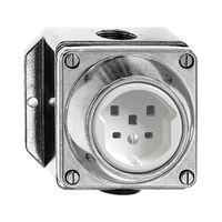 Prise AP humide T25 16A Al nature bornes enfichable