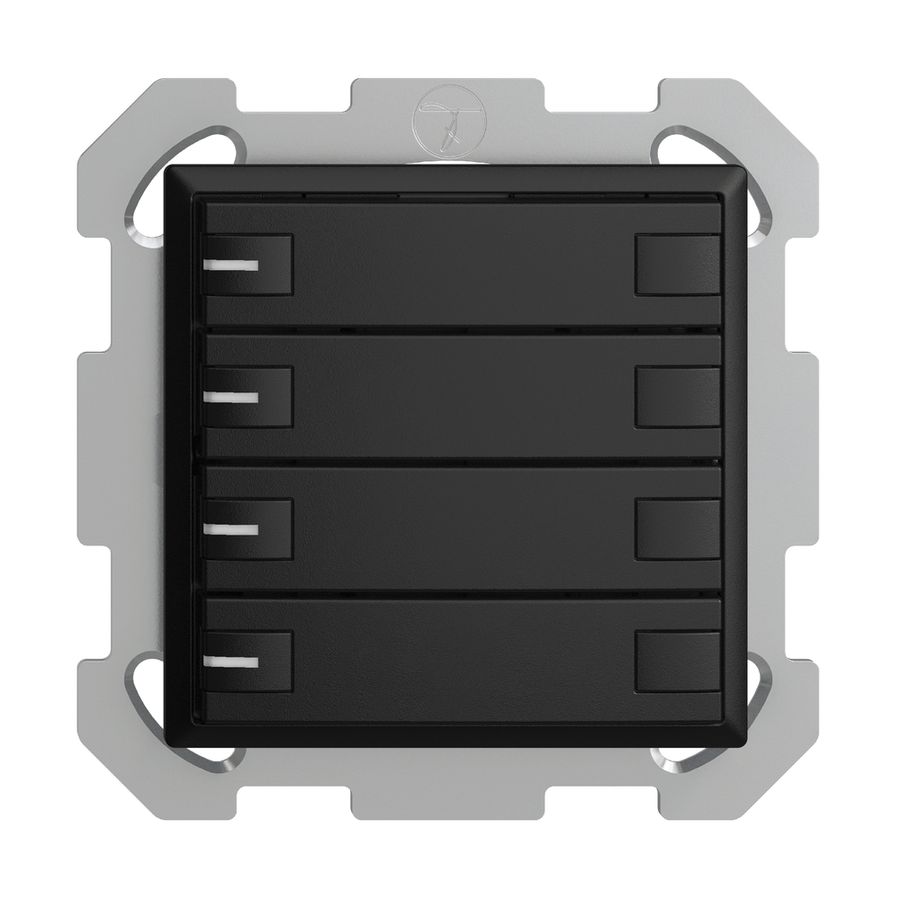 Poussoir KNX RGB ENC EDUE, 250mW, a.LED RGB, 4×poussoir, comm.2×touches, no