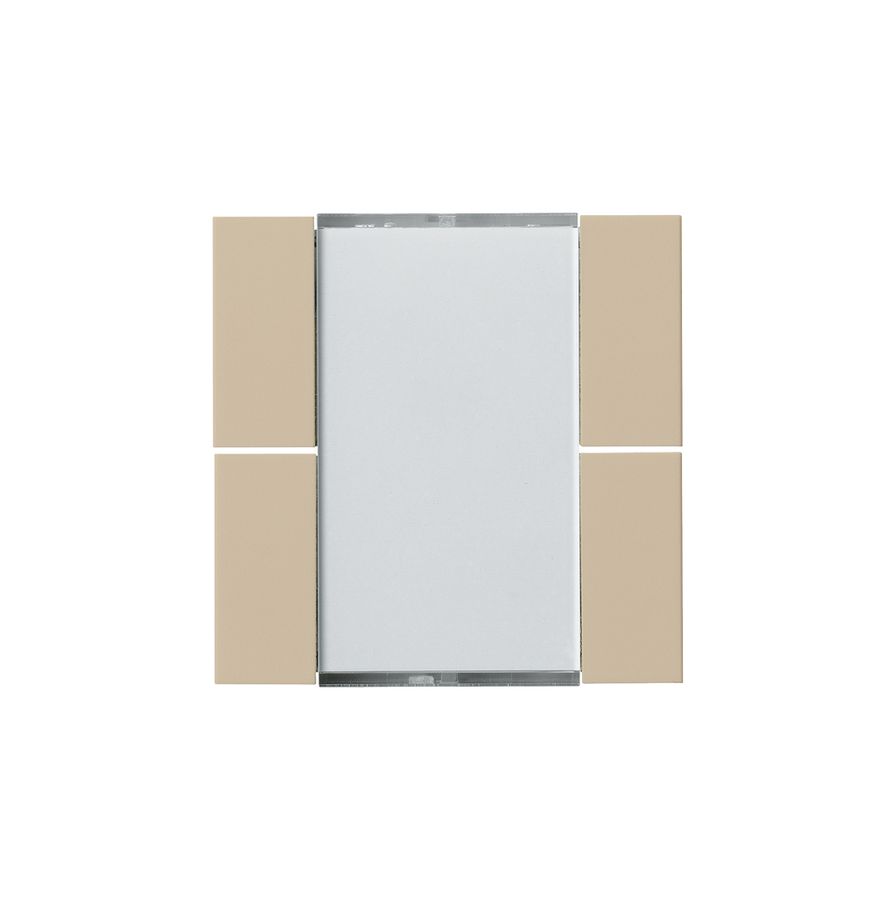 Frontset Hager kallysto 4×KNX beige