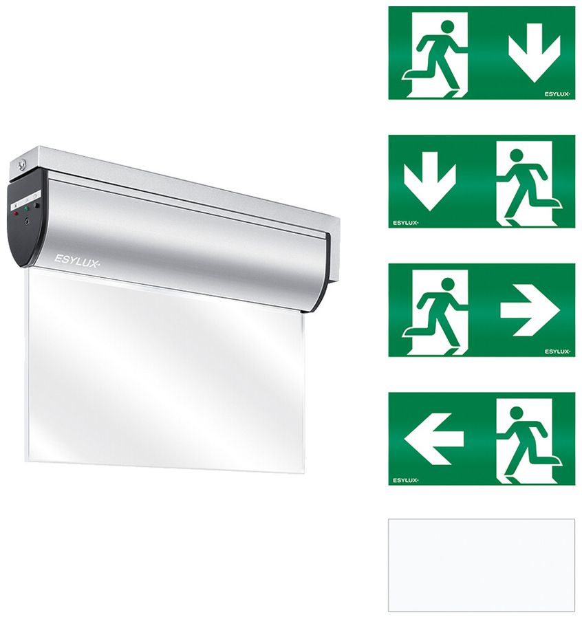 Notleuchte ESYLUX SLC EL LED IR 230V 3W IP40 3h Aluminium Wandausleger