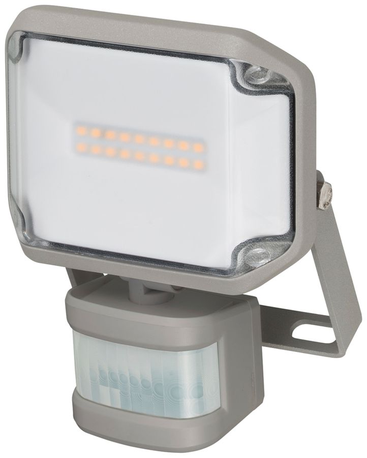 LED-Strahler AL 1050 PIR 10W 1010lm 3000K IP44 VWB 150×124mm grau
