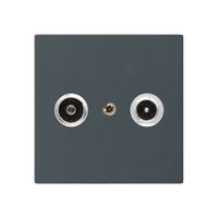 Antennendose kallysto R/TV Bauart A 19dB 2GHz anthrazit