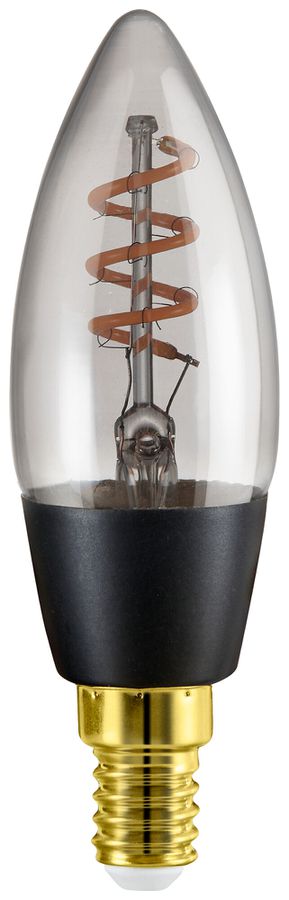 LED-Lampe Eglo CONNECT.Z E14 4W 2000K C35 klar schwarz Bt/BLE DIM Ø35×110mm