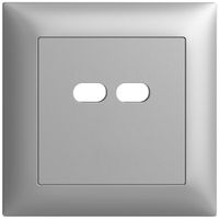 Kit di montaggio INC Feller EDIZIOdue per presa USB 18W 2×tipo C silver