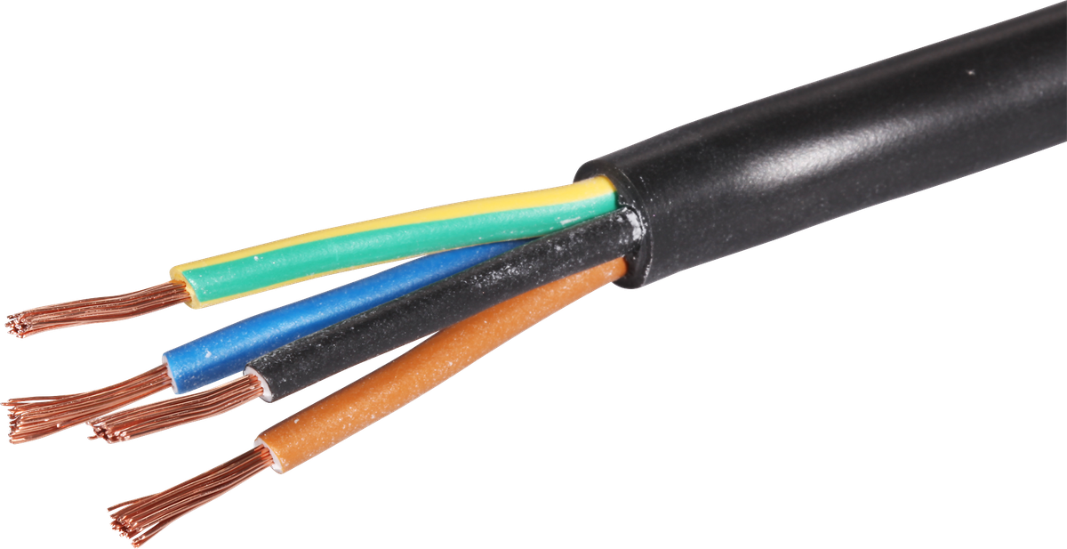 Kabel Td 4×1.5mm² 2LNPE schwarz Eca