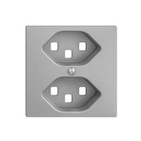 Kit frontal EDIZIOdue silver 60×60mm 2×T23